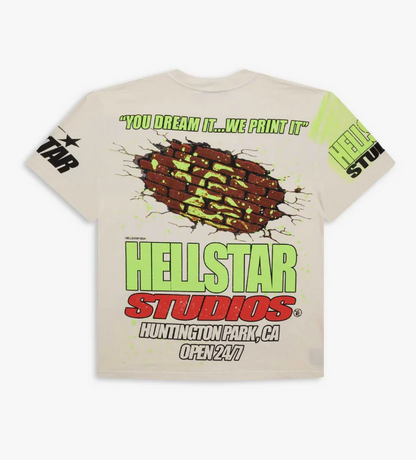 Hellstar Studios Brick Wall Tee Cream