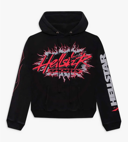 Hellstar Sports Future Flame Hoodie Blac