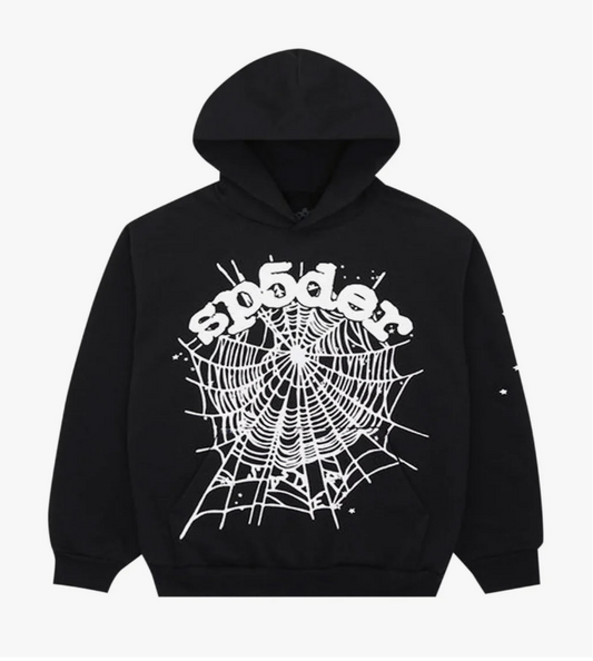 Sp5der OG Web Hoodie Black